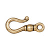 Antiqued Gold J-Hook Clasp (9x20mm)
