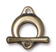 Antiqued Brass Maker Toggle Clasp Set (14mm) - The Bead Chest
