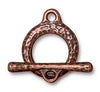 Antiqued Copper Craftsman Toggle Clasp Set (16mm)