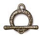 Antiqued Brass Craftsman Toggle Clasp Set (16mm) - The Bead Chest