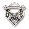 Antiqued Silver Middle Eastern Toggle Clasp Set (22x19mm)