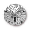 Antiqued Silver Sand Dollar Button (17mm)