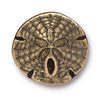 Antiqued Brass Sand Dollar Button (17mm)