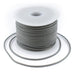 1.5mm Grey Round Leather Cord (75ft) - The Bead Chest
