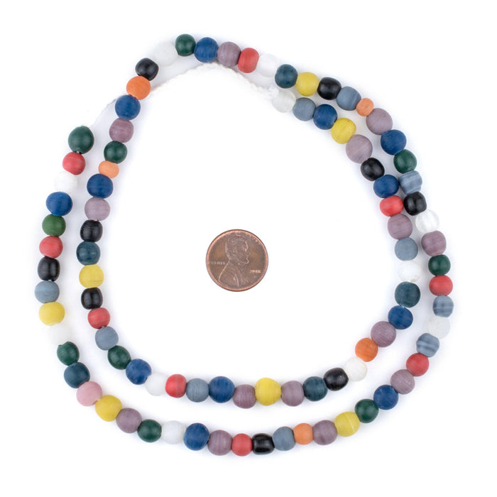 Faded Multicolor Sphere Java Glass Beads (7mm) - The Bead Chest