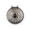 Onyx-Inlaid Afghan Tribal Pendant (42x46mm)