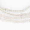 Matte Clear Ghana Glass Seed Beads (4mm)