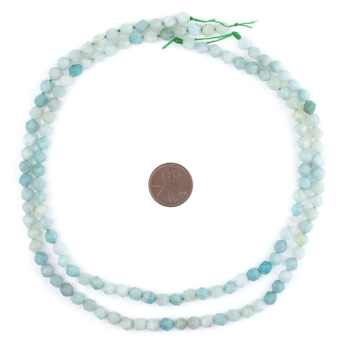 Faceted Diamond Cut Amazonite Beads (6mm) - The Bead Chest