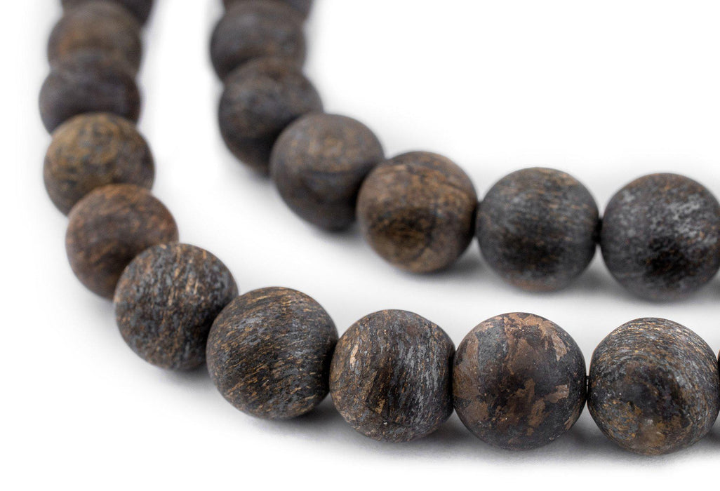 Matte Round Bronzite Beads (10mm) - The Bead Chest