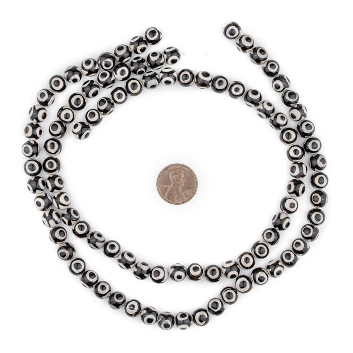 Black & White Agate Eye Beads - The Bead Chest