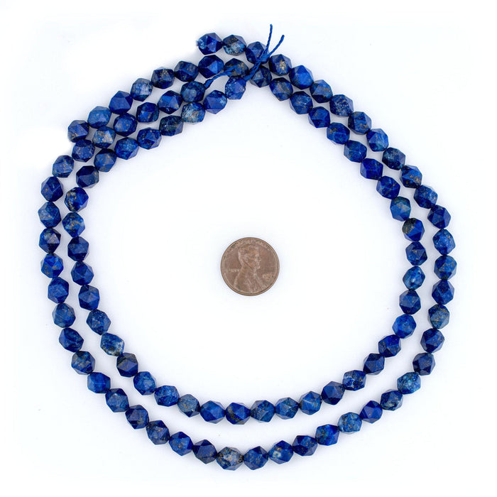 Faceted Lapis Lazuli Beads (8mm) - The Bead Chest
