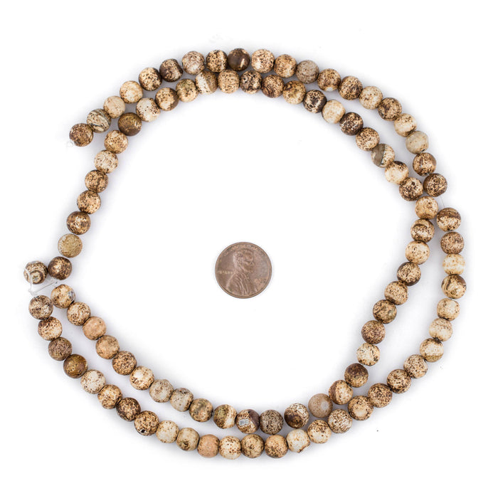 Round Sandstone Agate Beads (8mm) - The Bead Chest