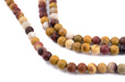 Matte Round Mookaite Beads (4mm) - The Bead Chest