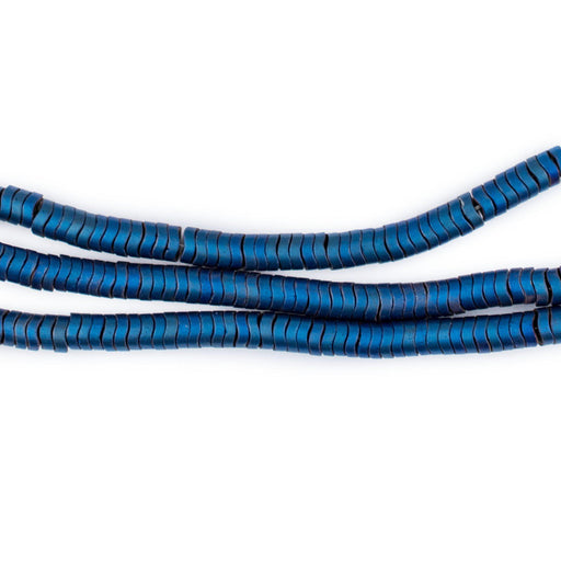Blue Hematite Interlocking Snake Beads (4mm) - The Bead Chest