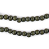 Olive Green Round Natural Wood Beads (6mm)
