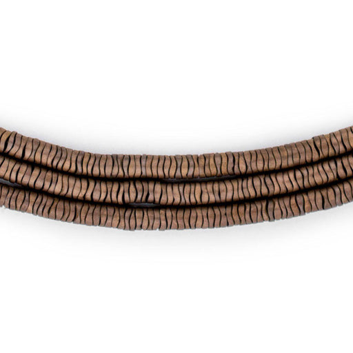 Copper Hematite Interlocking Snake Beads (4mm) - The Bead Chest