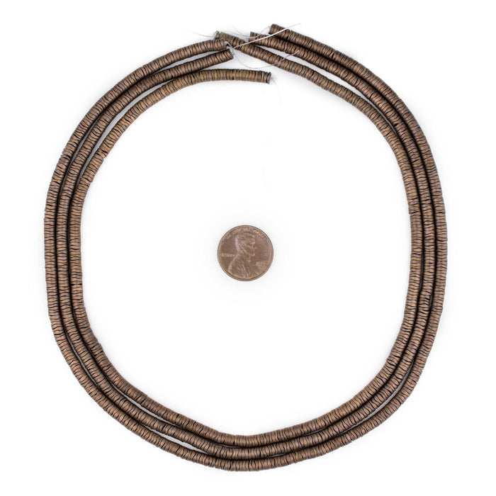 Copper Hematite Interlocking Snake Beads (4mm) - The Bead Chest