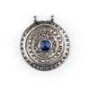 Lapis-Inlaid Afghan Tribal Pendant (42x46mm)