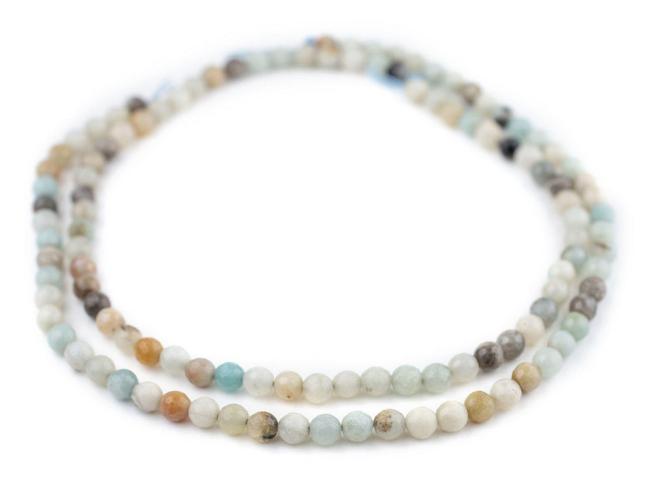 Faceted Round Amazonite Beads (6mm) - The Bead Chest