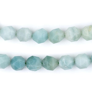 Faceted Diamond Cut Amazonite Beads (10mm)