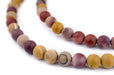 Matte Round Mookaite Beads (8mm) - The Bead Chest