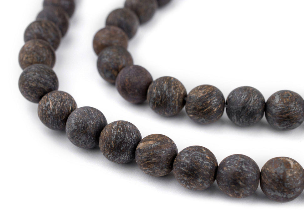 Matte Round Bronzite Beads (8mm) - The Bead Chest