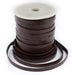 6.0mm Dark Brown Flat Leather Cord (75ft) - The Bead Chest