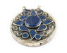 Lapis-Inlaid Afghan Tribal Pendant (48x55mm) - The Bead Chest