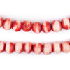 Red Rustic Bone Mala Beads (10mm)