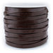 5.0mm Dark Brown Flat Leather Cord (75ft) - The Bead Chest