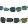 Diamond Cut Ancient Roman Glass Beads (5-12mm)