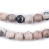 Round Pink Zebra Jasper Beads (10mm)