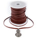 3.0mm Brown Flat Leather Cord (75ft) - The Bead Chest