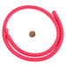 Neon Pink Phono Record Vinyl Beads (10mm) - The Bead Chest