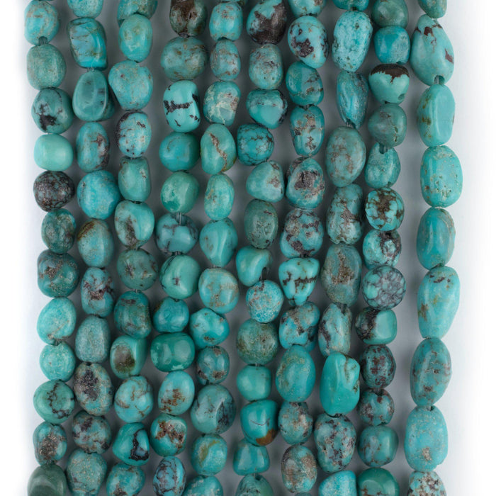 Authentic Aqua Turquoise Nugget Beads (5mm) - The Bead Chest