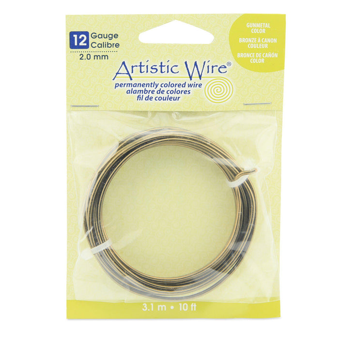 12 Gauge Antique Brass Artistic Wire (10ft) - The Bead Chest