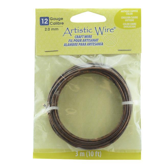 12 Gauge Antique Copper Color Artistic Wire (10ft) - The Bead Chest