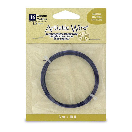 16 Gauge Dark Blue Artistic Wire (10ft) - The Bead Chest