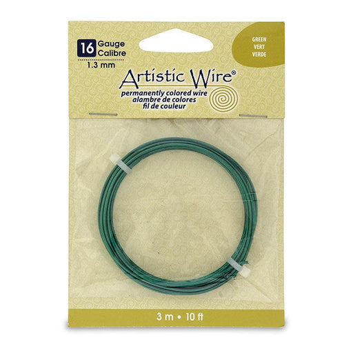 16 Gauge Green Artistic Wire (10ft) - The Bead Chest