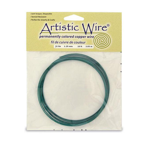 16 Gauge Kelly Green Artistic Wire (10ft) - The Bead Chest