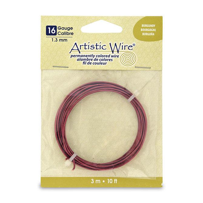 16 Gauge Burgundy Artistic Wire (10ft) - The Bead Chest