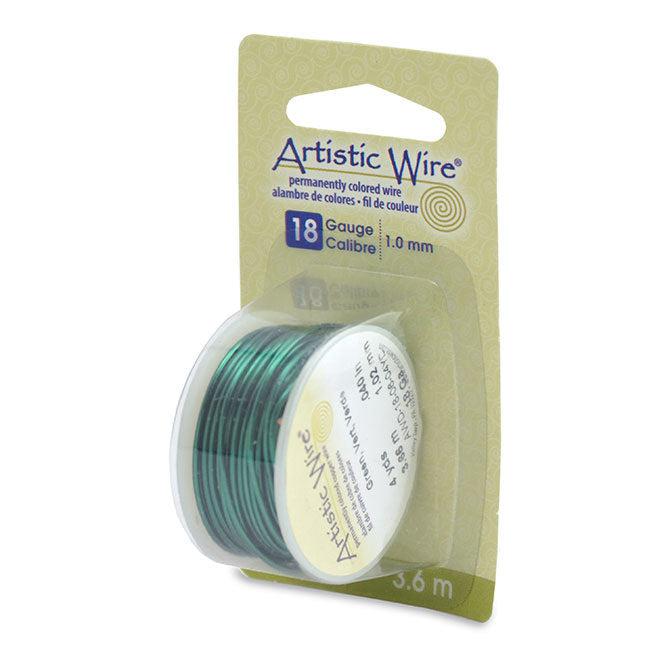 18 Gauge Green Artistic Wire (12ft) - The Bead Chest