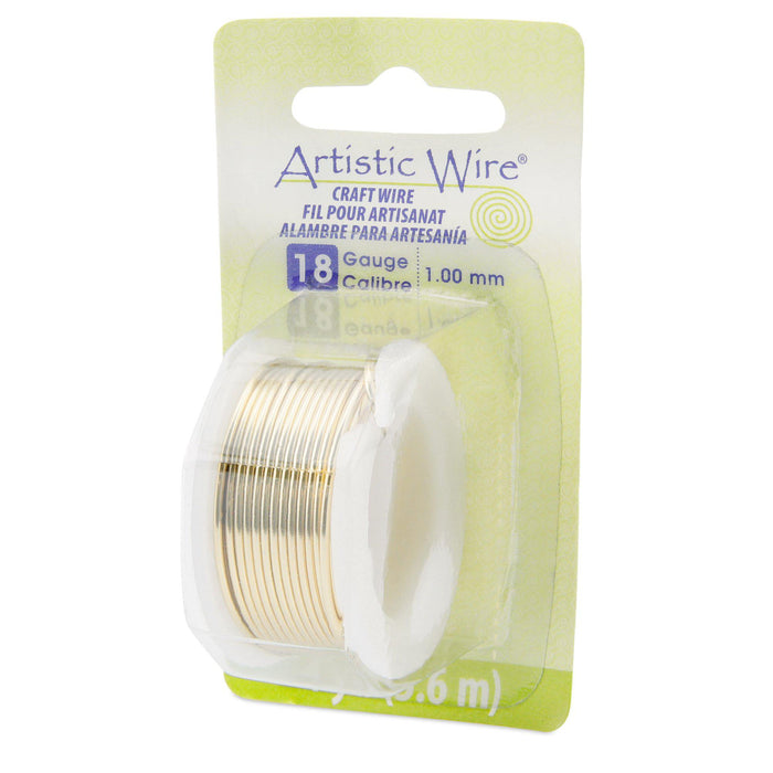 18 Gauge Tarnish Resistant Brass Artistic Wire (12ft) - The Bead Chest