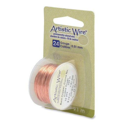 24 Gauge Bare Copper Artistic Wire (30ft) - The Bead Chest