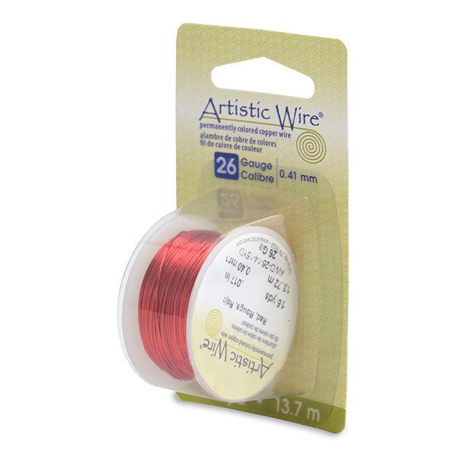 26 Gauge Red Artistic Wire (45ft) - The Bead Chest