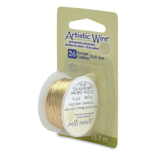 26 Gauge Tarnish Resistant Brass Artistic Wire (45ft)