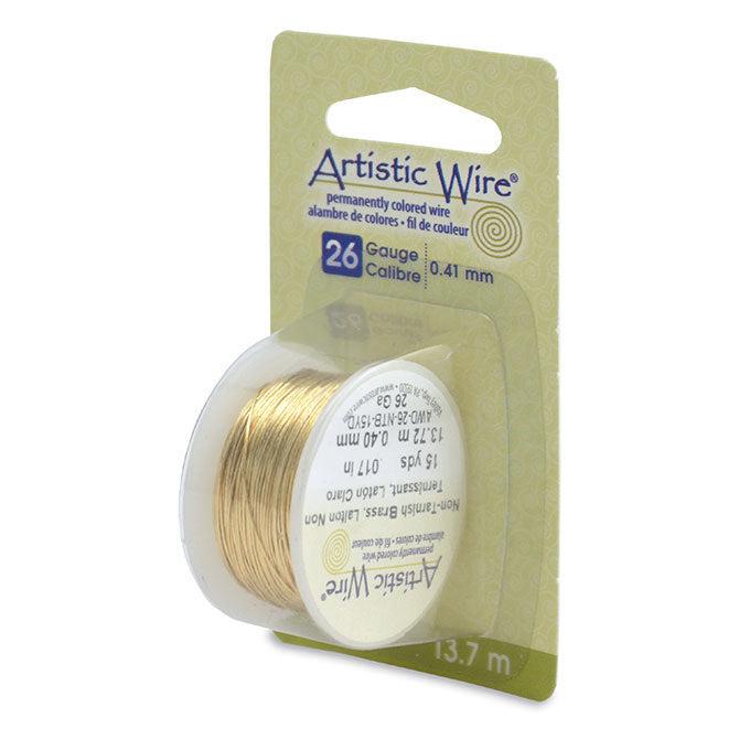 26 Gauge Tarnish Resistant Brass Artistic Wire (45ft) - The Bead Chest