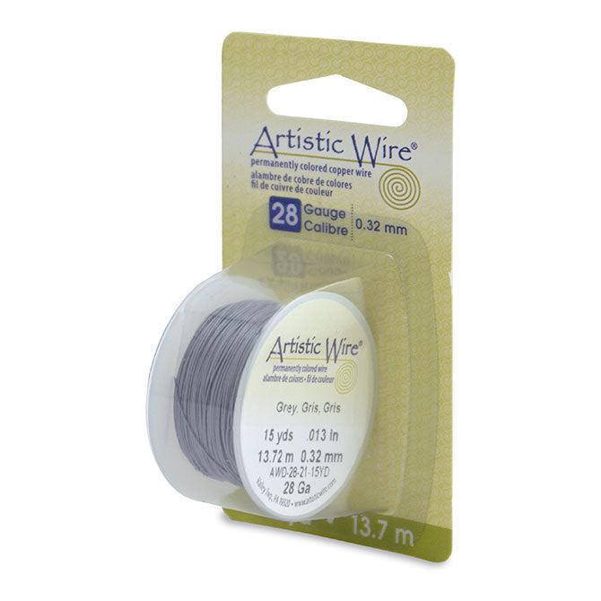 28 Gauge Grey Artistic Wire (45ft) - The Bead Chest