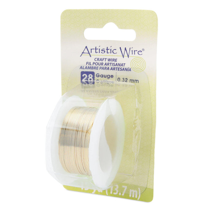28 Gauge Tarnish Resistant Brass Artistic Wire (45ft) - The Bead Chest