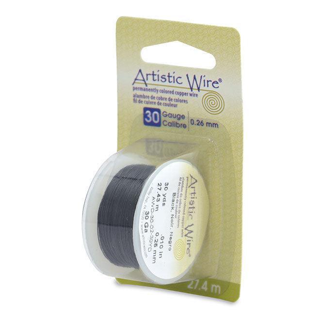30 Gauge Black Artistic Wire (90ft) - The Bead Chest